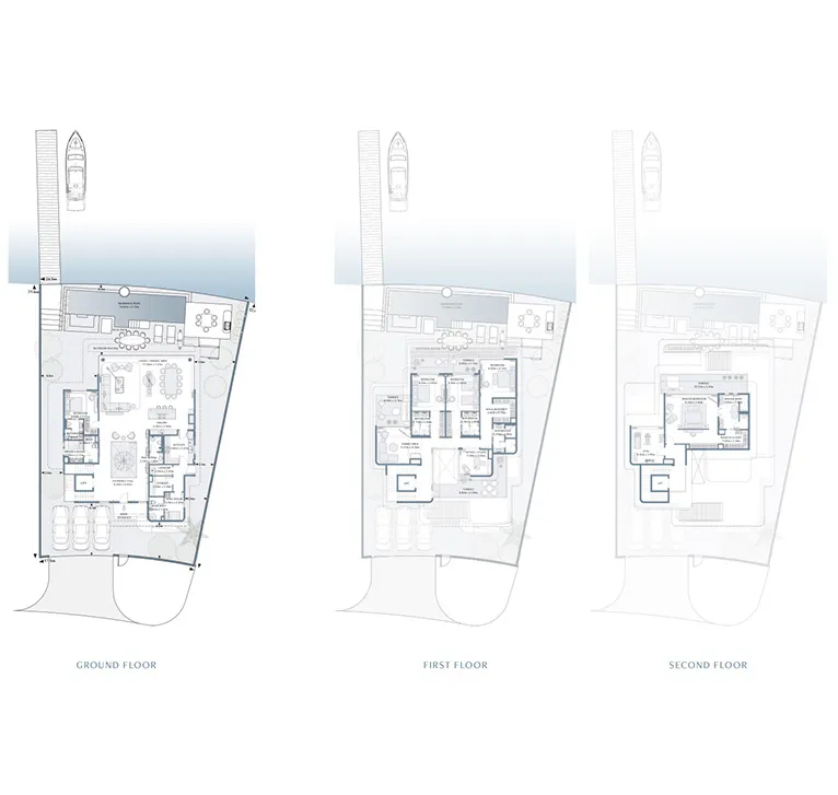 5 Bedroom Villa floor plan of Anantara Mina Ras Al Khaimah Residences