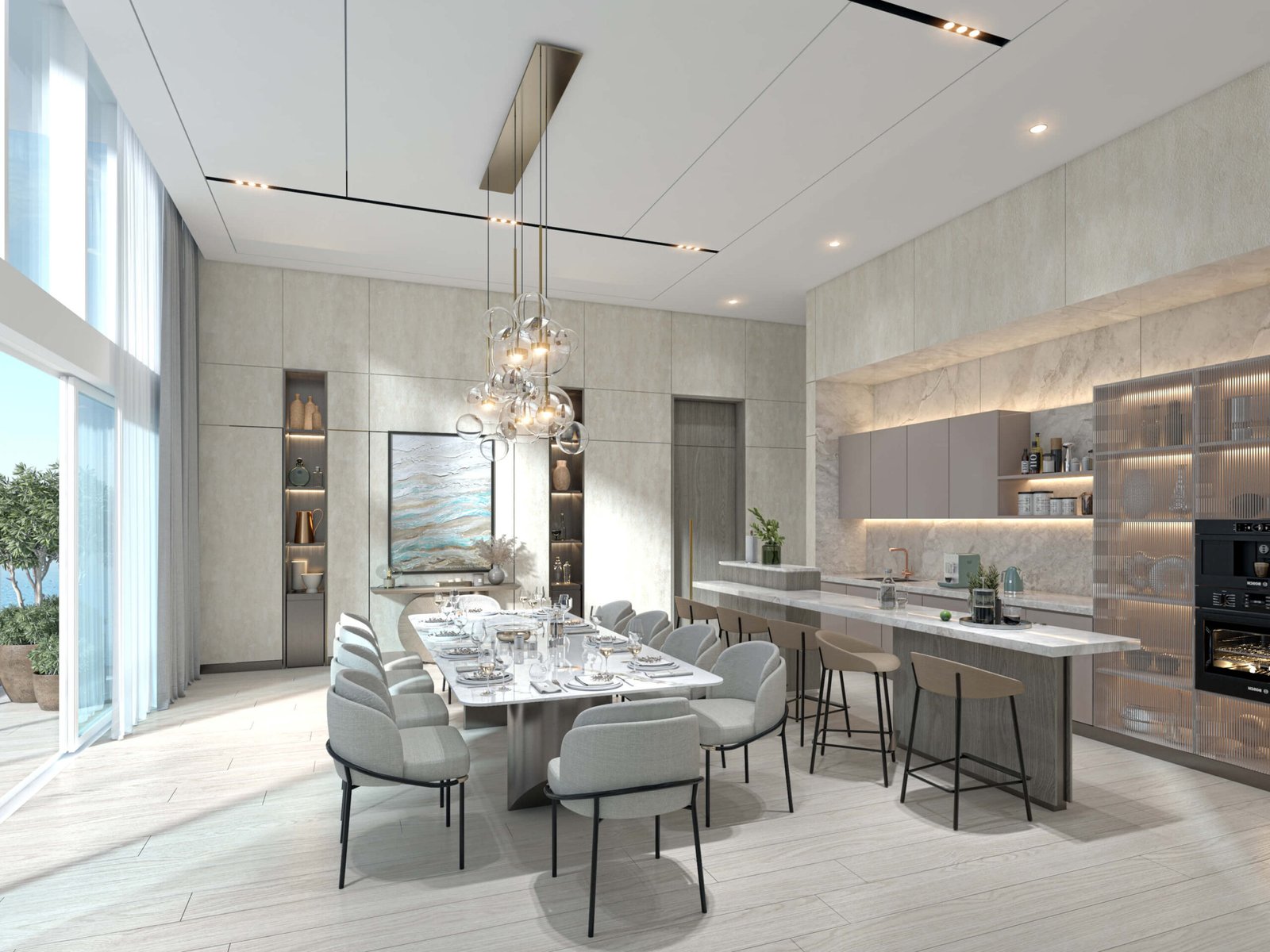Penthouse Dinning & Dry ikitchen