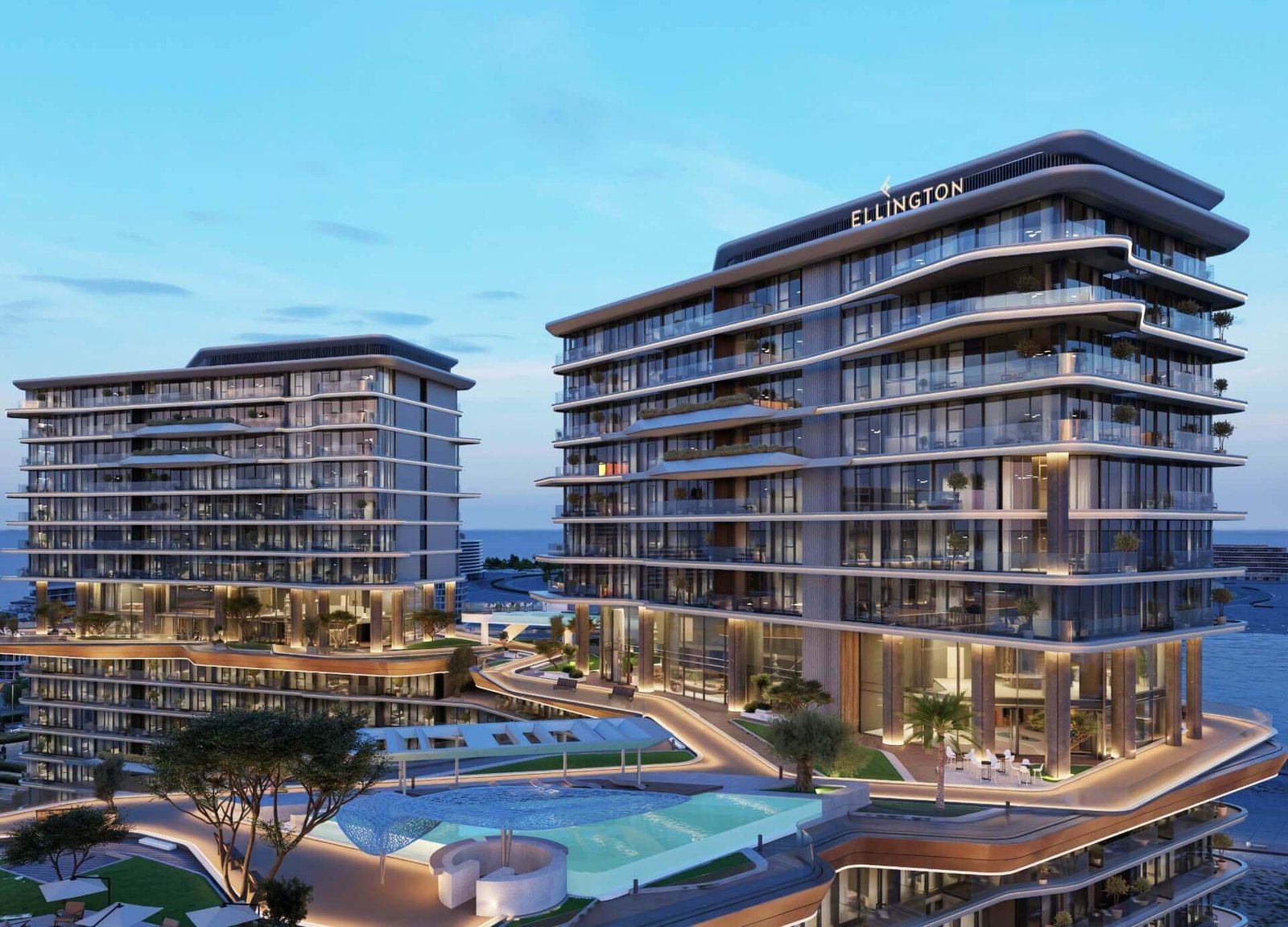 Costa Mare master plan layout overview on Al Marjan Island