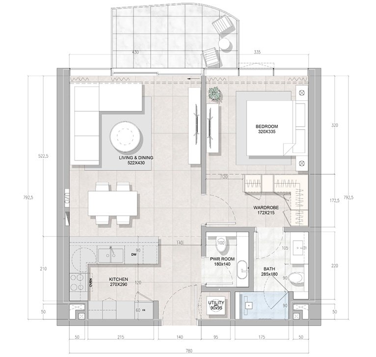 1 Bedroom Apartments at Solera by Rak Properties