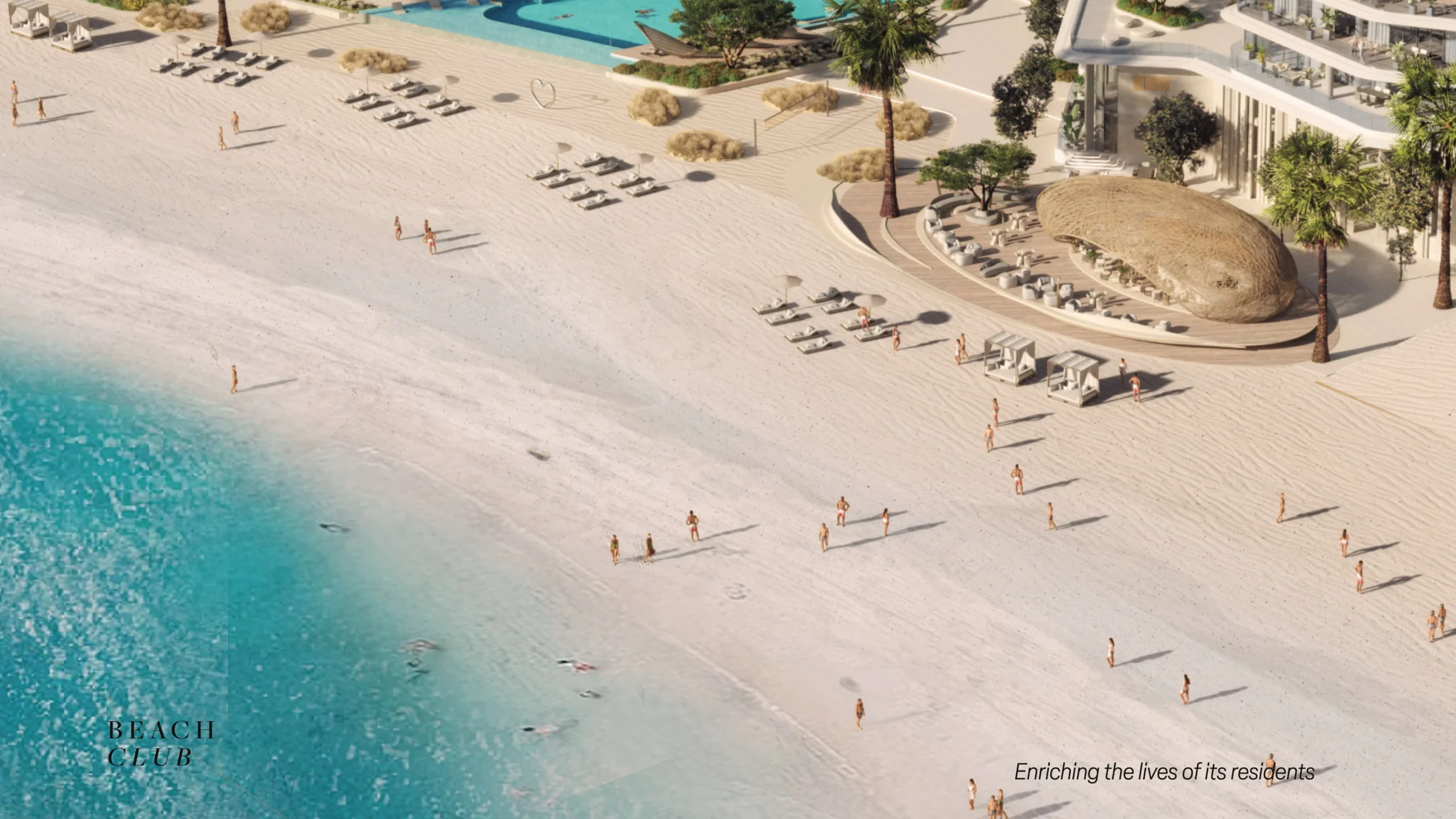 Beach club lifestyle at Porto Playa Ras Al Khaimah on Hayat Island