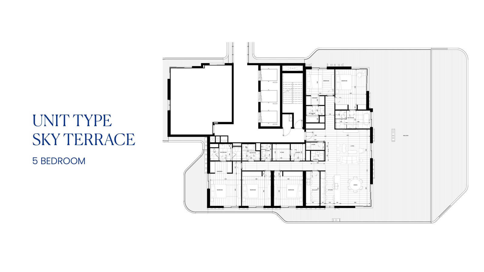 Nikki Beach Residences Ras Al Khaimah 5 bedroom floor plan layout